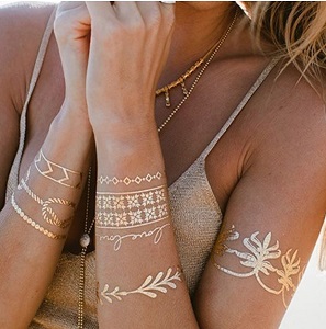 Metallic Tattoos Set