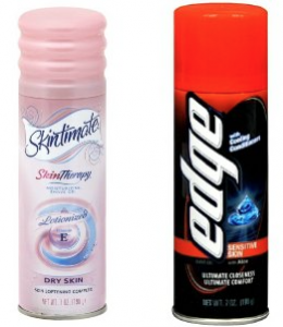 Edge or Skintimate Shave Gels