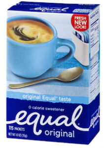 Equal 0 calorie Sweeteener