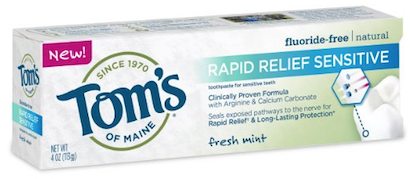 Tom’s Of Maine Rapid Relief Sensitive Toothpaste