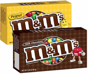 M&M’s Chocolate Candies Theater Boxes