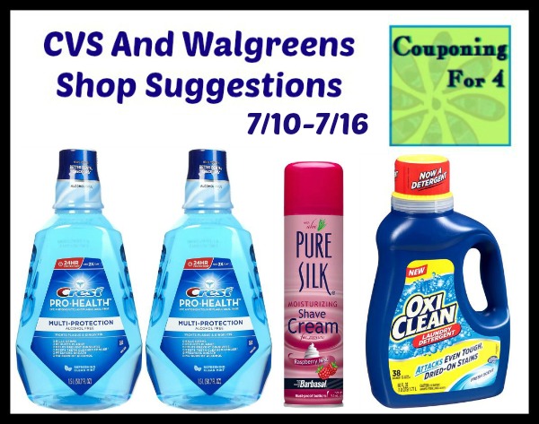 CVS And Walgreens Shop Suggestions