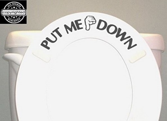 Put Me Down Toilet Seat