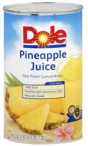 Dole 100% Pineapple Juice