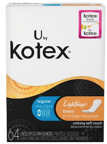 U by Kotex Lightdays Liners